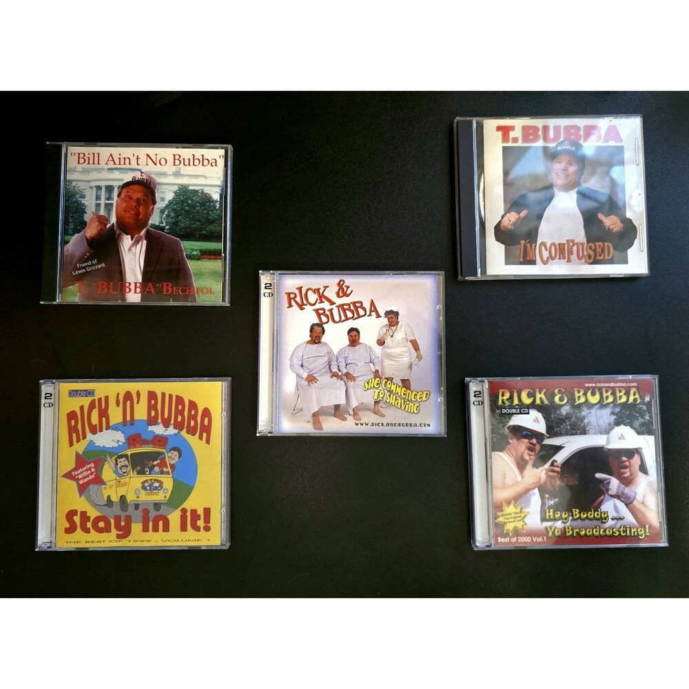 RICK N' BUBBA Adult Comedy 5 CD Lot. Rare Collection (3 have 2 CDs 2 have 1 CD)